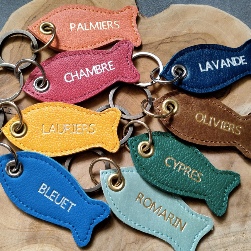 Porte-clés Métal Pêche – Club De Pêche Nord-américain – Souvenir De Pêcheur Original
