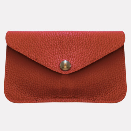 ANELLY BIS CUIR GRAINE | Porte Feuilles Mixte