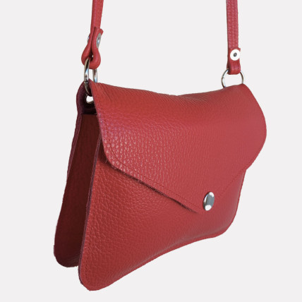 BRUNE CUIR GRAINÉ | Mini Sac Bandoulière en cuir