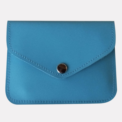 AMI CUIR LISSE | Porte Cartes/Monnaie Mixte