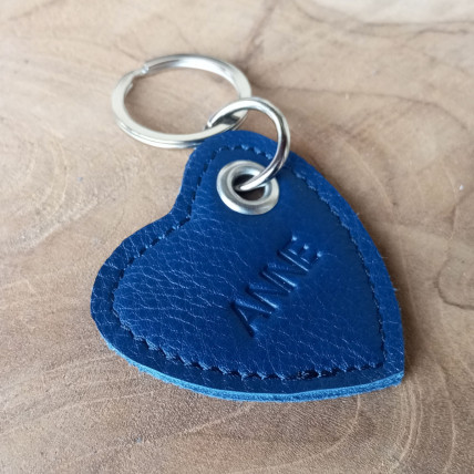 Porte Clefs en cuir personnalisé | COEUR GRAVURE